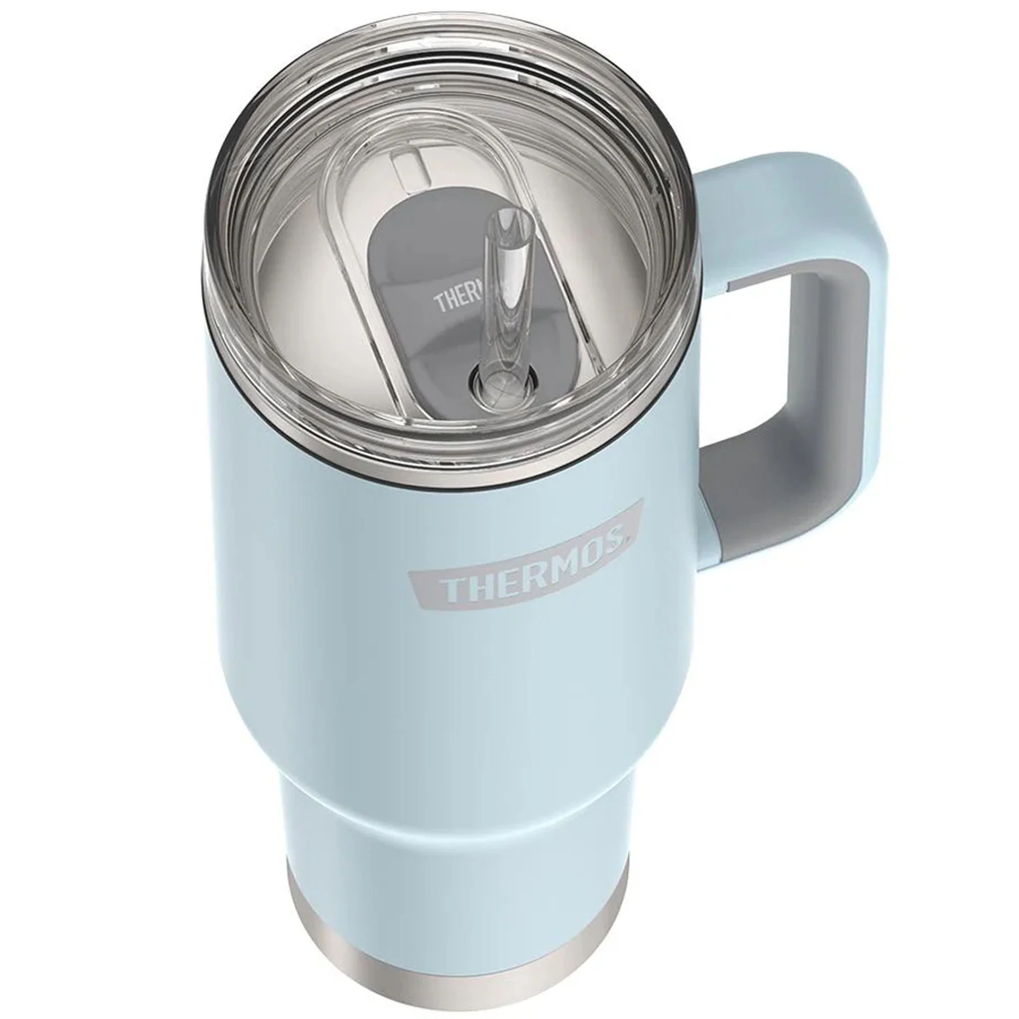 Thermos 40 oz Stainless Steel Cup Holder Mug w/ Straw - Image 10