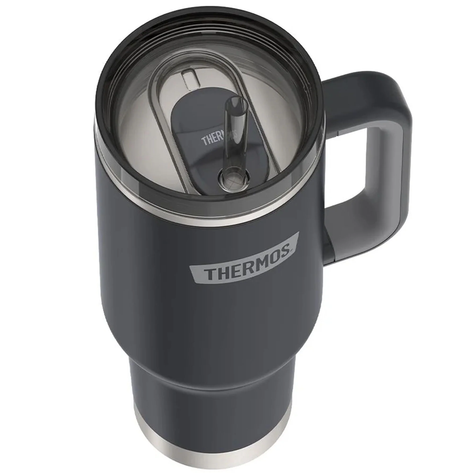 Thermos 40 oz Stainless Steel Cup Holder Mug w/ Straw - Image 16