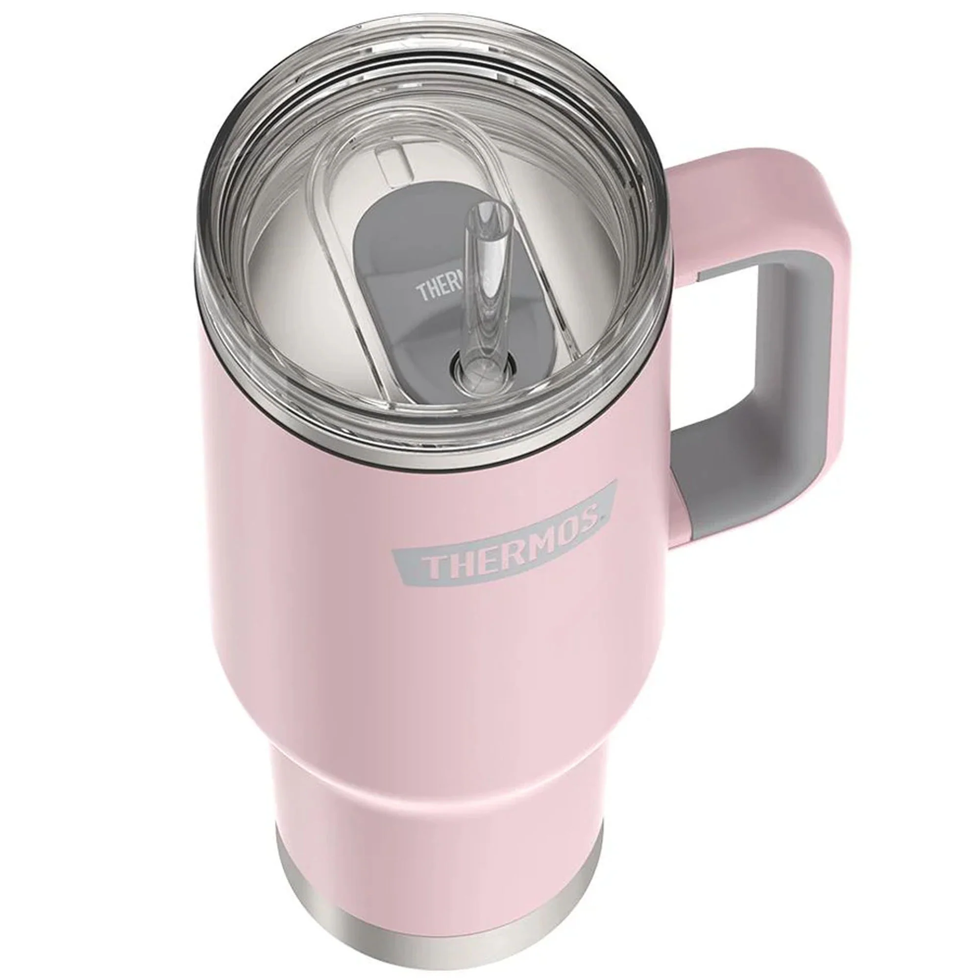 Thermos 40 oz Stainless Steel Cup Holder Mug w/ Straw - Image 27