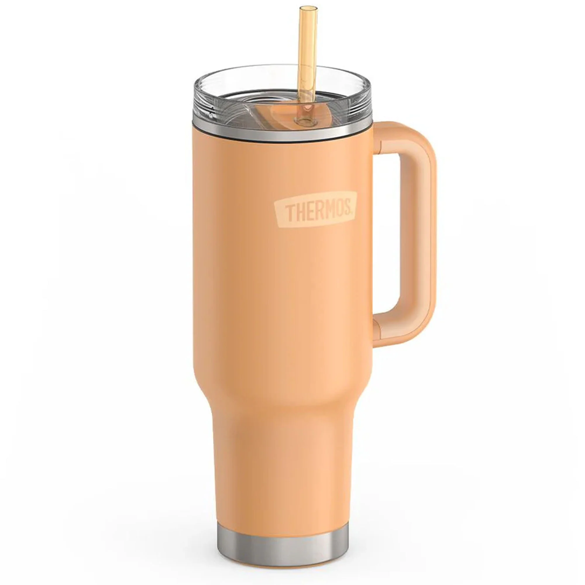 Thermos 40 oz Stainless Steel Cup Holder Mug w/ Straw - Image 31
