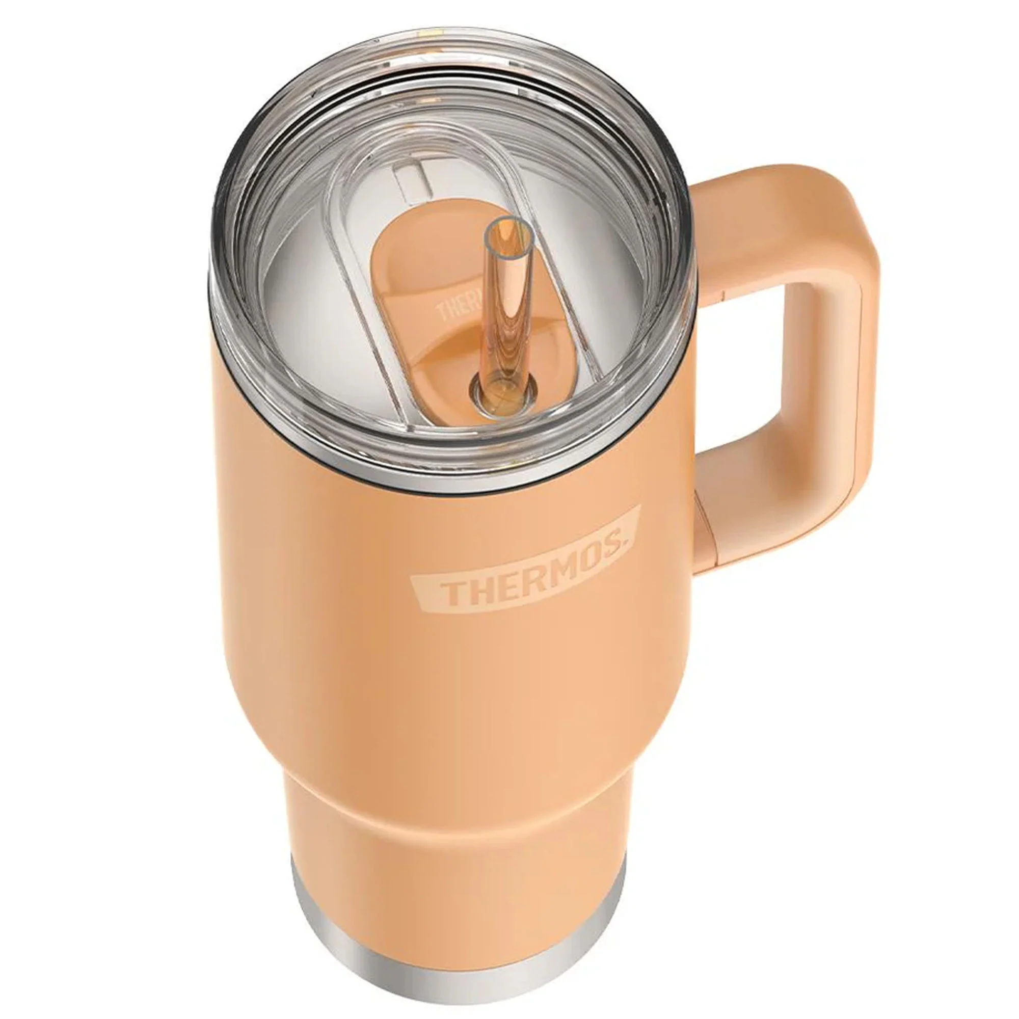 Thermos 40 oz Stainless Steel Cup Holder Mug w/ Straw - Image 32
