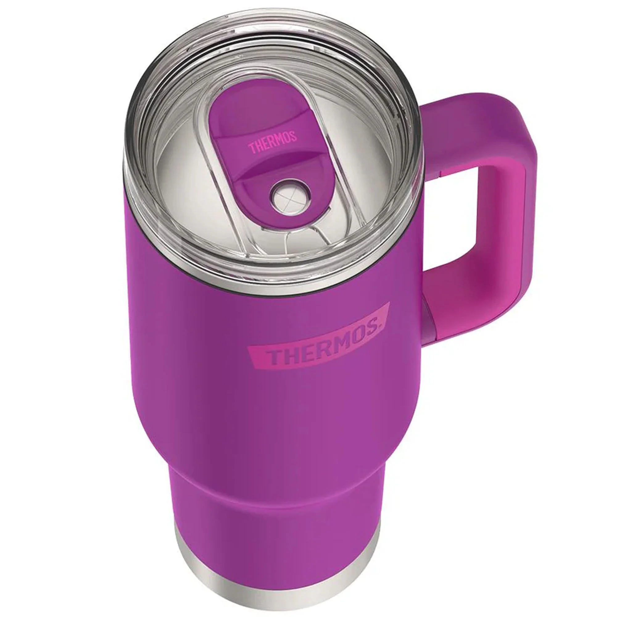 Thermos 40 oz Stainless Steel Cup Holder Mug w/ Straw - Image 39