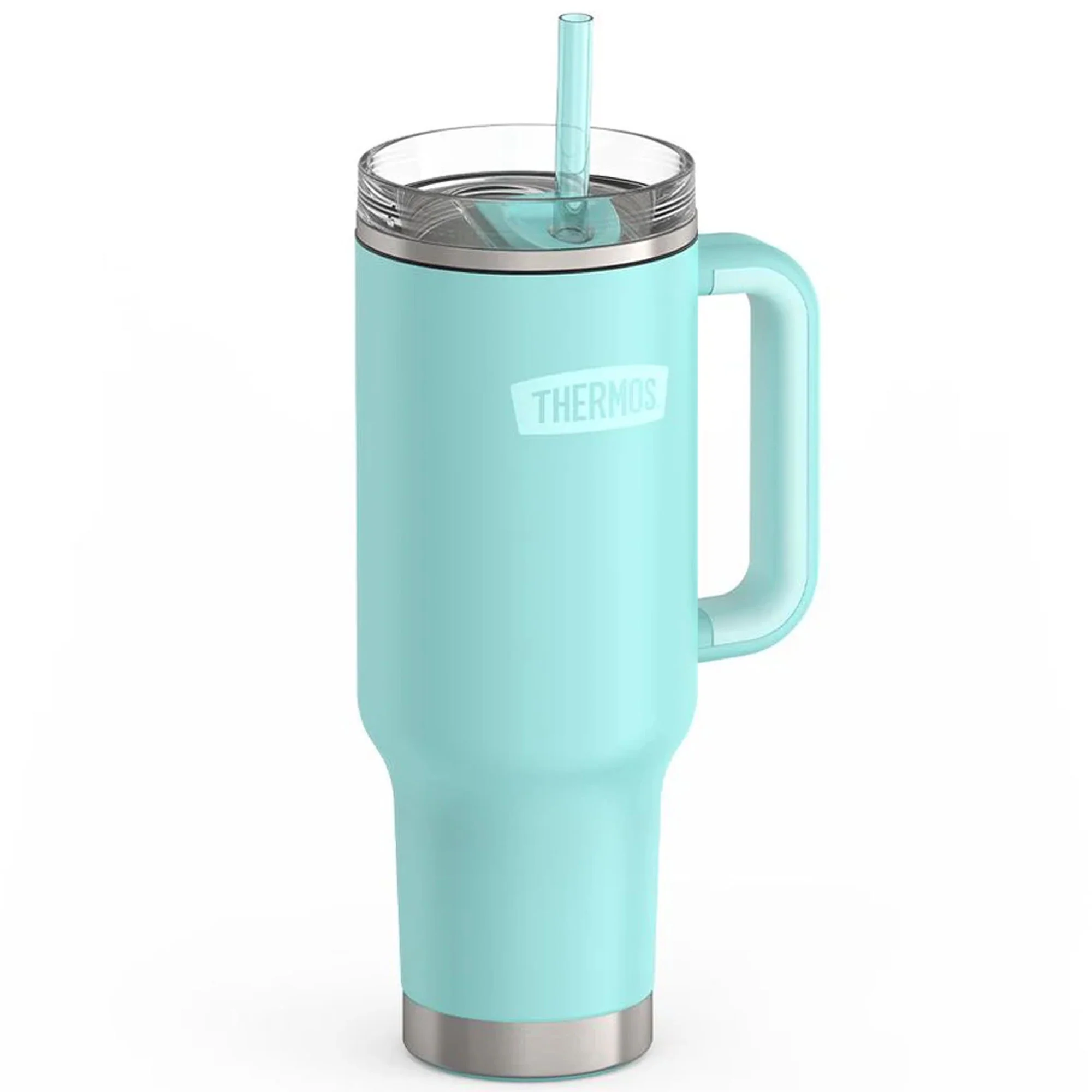 Thermos 40 oz Stainless Steel Cup Holder Mug w/ Straw - Image 49