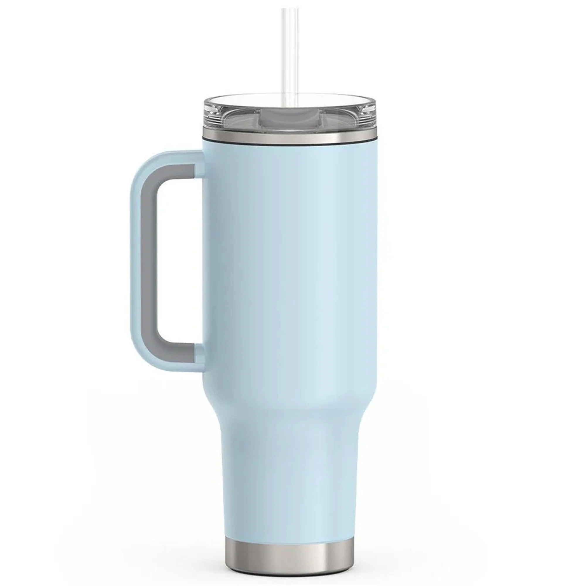Thermos 40 oz Stainless Steel Cup Holder Mug w/ Straw - Image 9