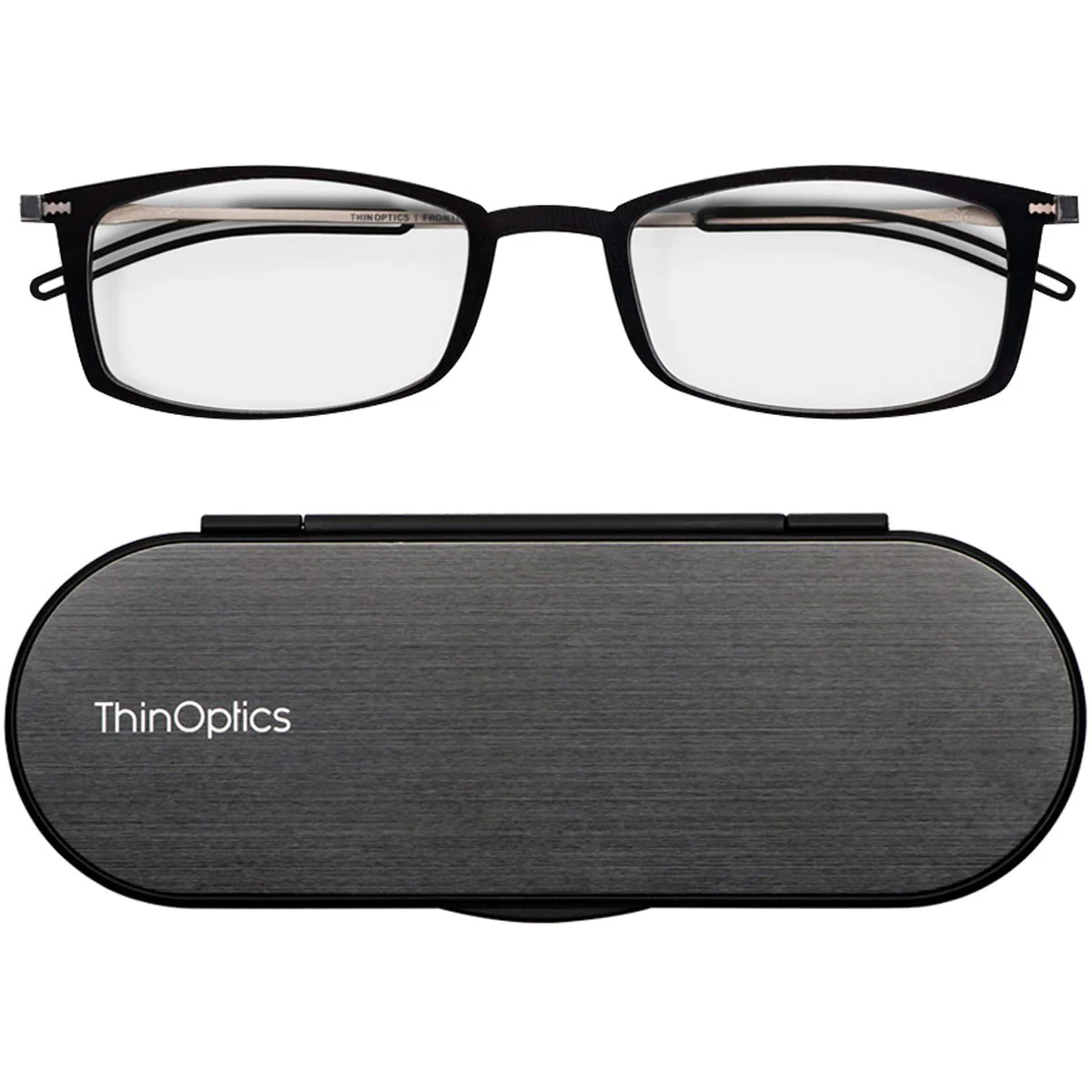 ThinOptics FrontPage Brooklyn Reading Glasses with Milano Case