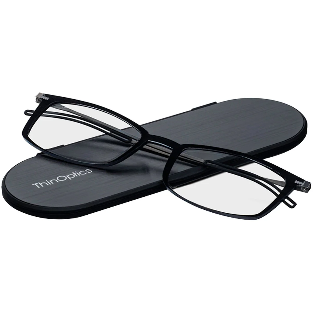 ThinOptics FrontPage Brooklyn Reading Glasses with Milano Case - Image 2