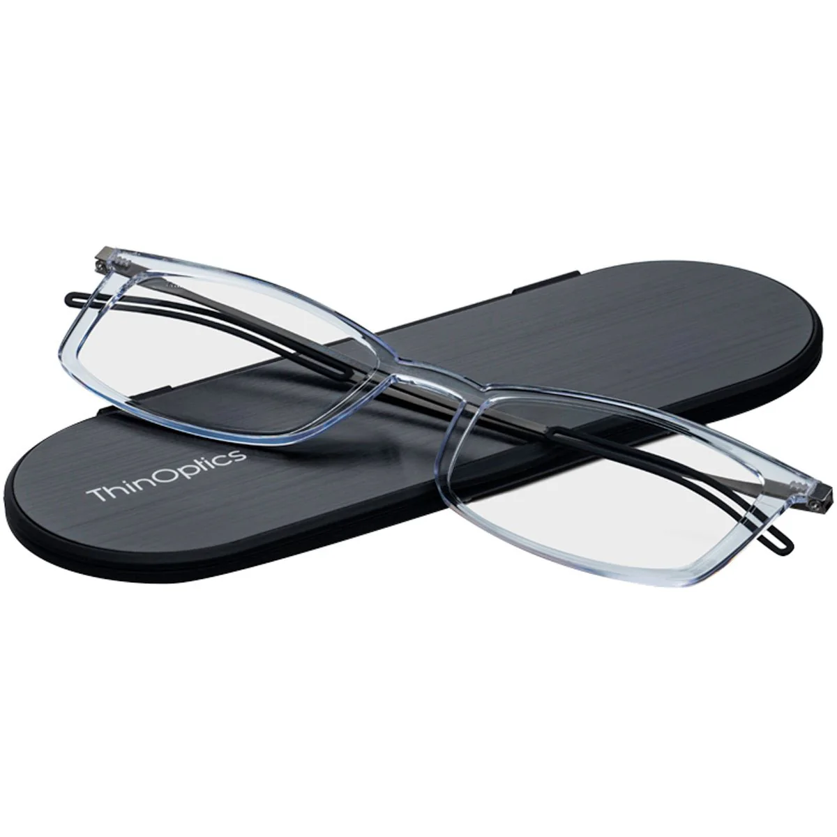 ThinOptics FrontPage Brooklyn Reading Glasses with Milano Case - Image 4