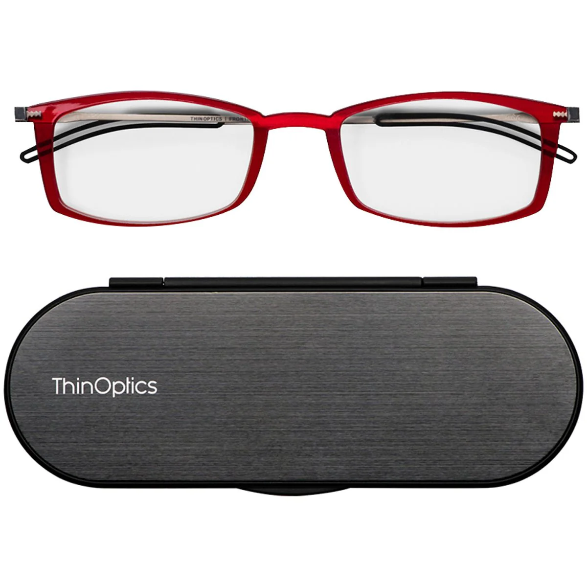ThinOptics FrontPage Brooklyn Reading Glasses with Milano Case - Image 5