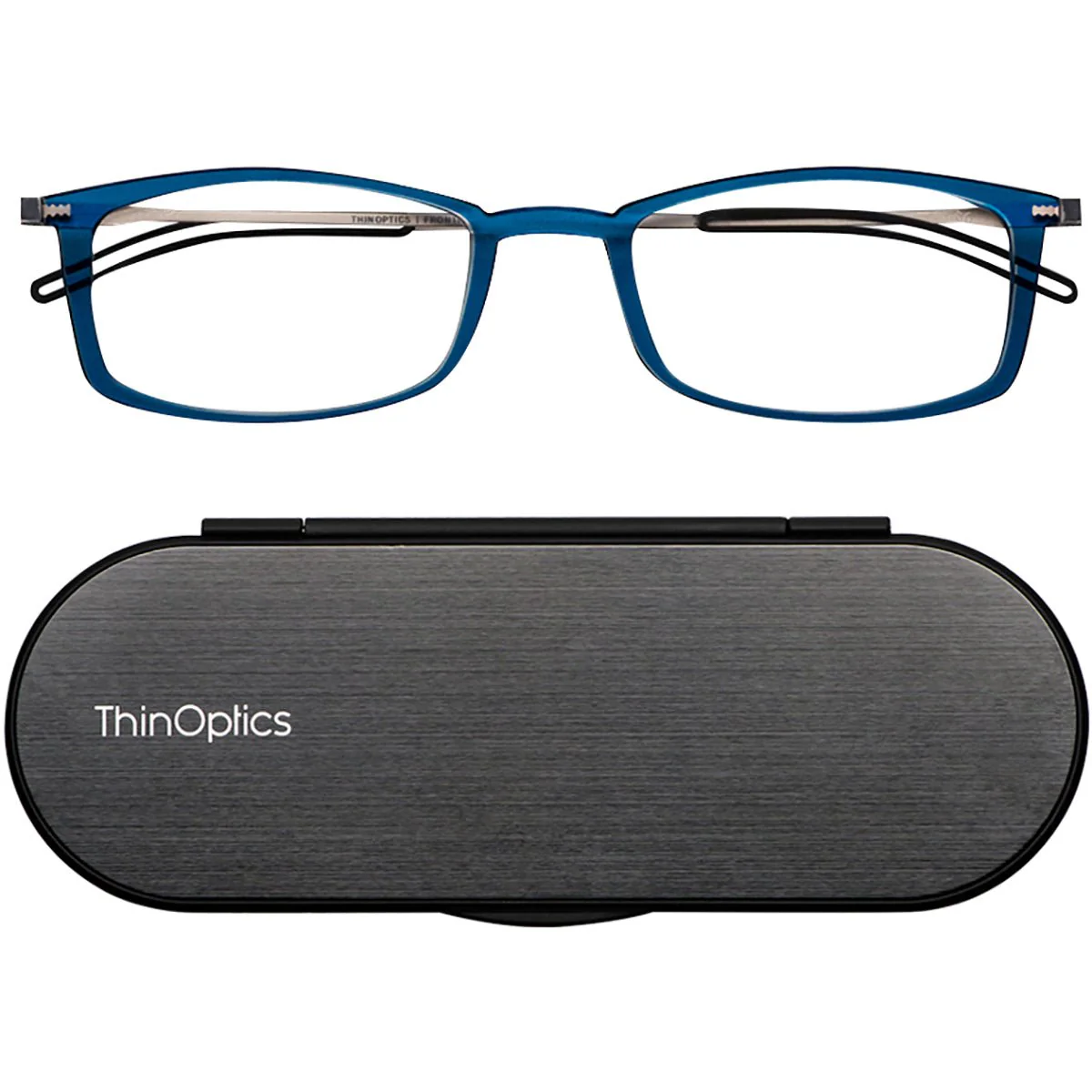 ThinOptics FrontPage Brooklyn Reading Glasses with Milano Case - Image 7