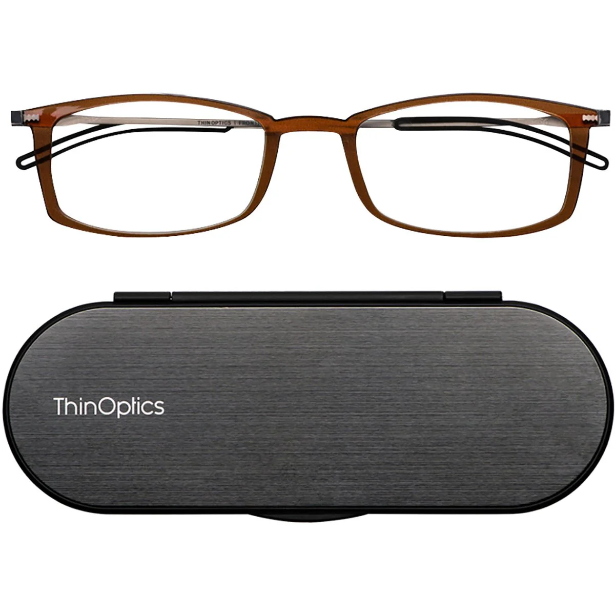 ThinOptics FrontPage Brooklyn Reading Glasses with Milano Case - Image 8
