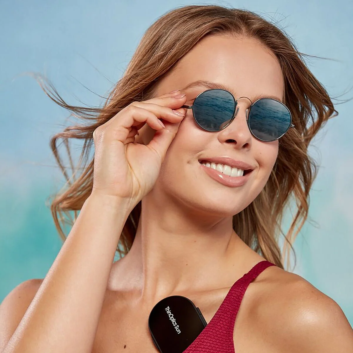 ThinOptics Palo Alto Round Sunglasses with Aluminum Case - Image 3