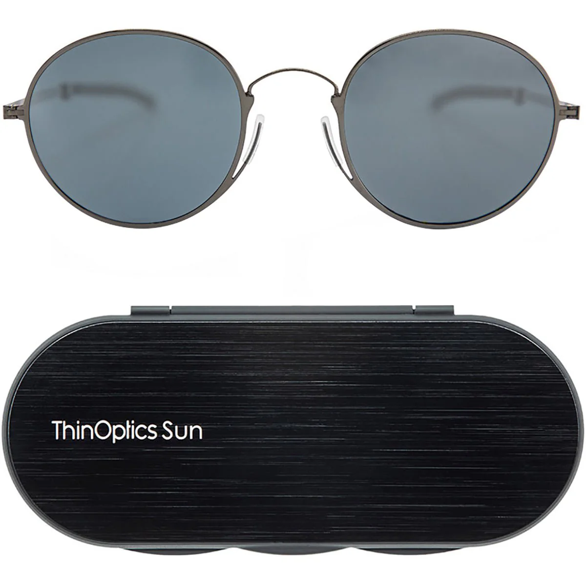ThinOptics Palo Alto Round Sunglasses with Aluminum Case - Image 6