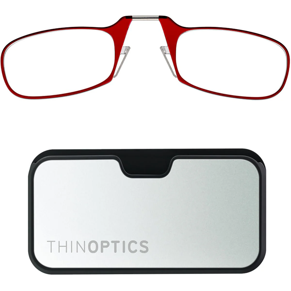 ThinOptics Secure Fit Armless Ultralight Reading Glasses with Metal Finish Pod - Image 6