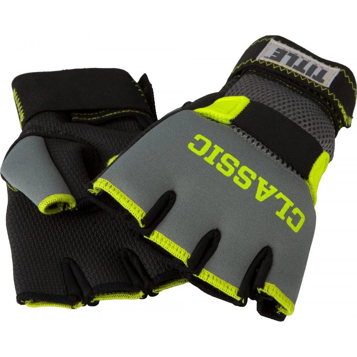 Title Boxing Classic Limited GEL-X Glove Wraps - Gray/Lime - Image 2