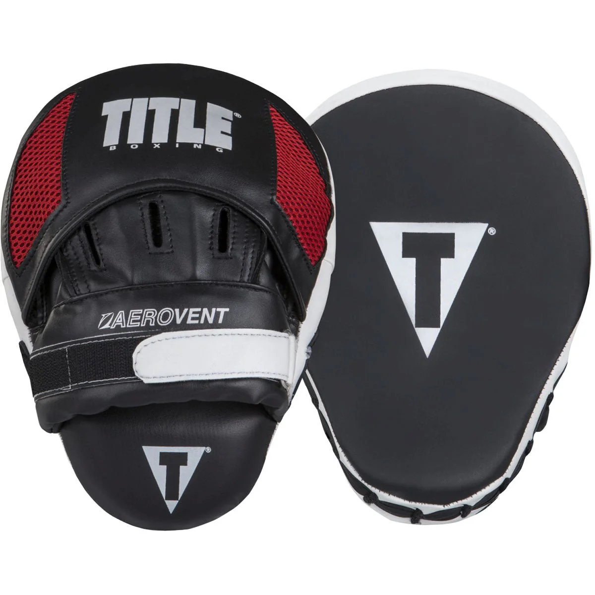 Title Boxing Excel Incredi-Mitts Aerovent Leather Punch Mitts - White/Black