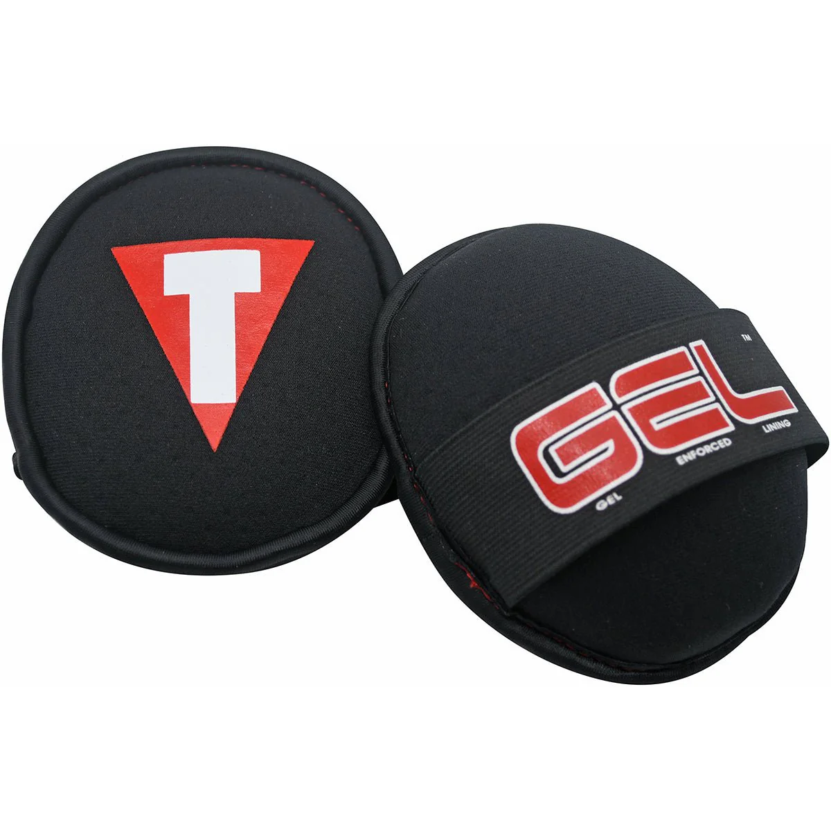 Title Boxing Gel Palm Training Pads - Black/Red - Image 3