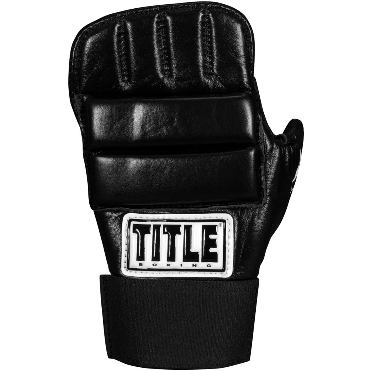 Title Boxing Leather Super Speed Bag Gloves - Black - Image 2
