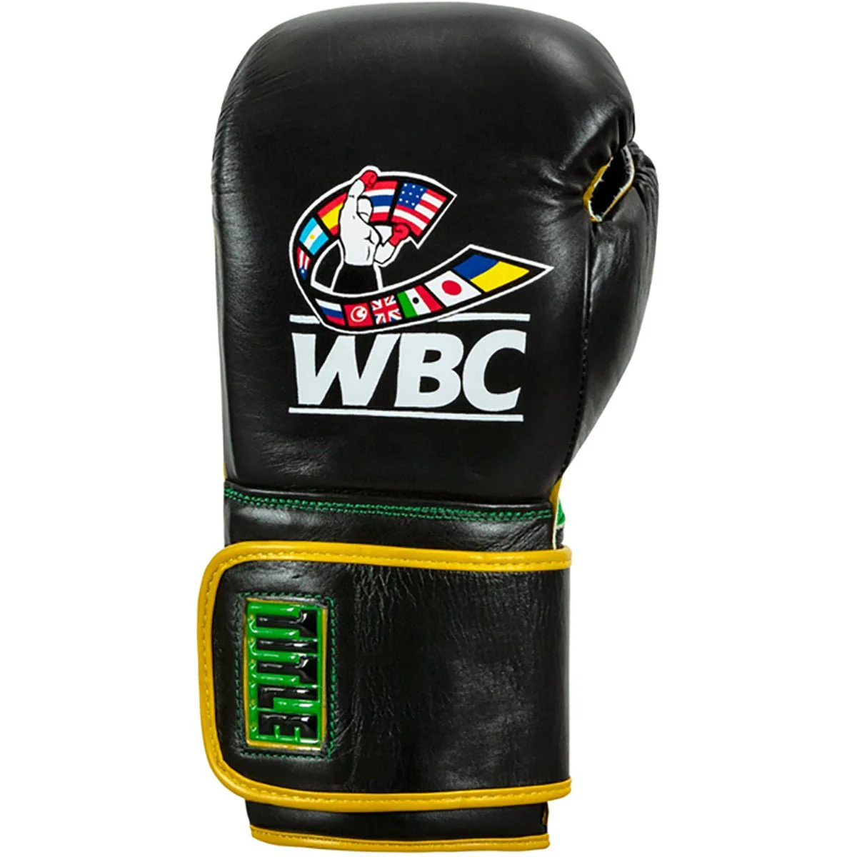 Title Boxing WBC Hook and Loop Bag Gloves - Black/Green - Image 3
