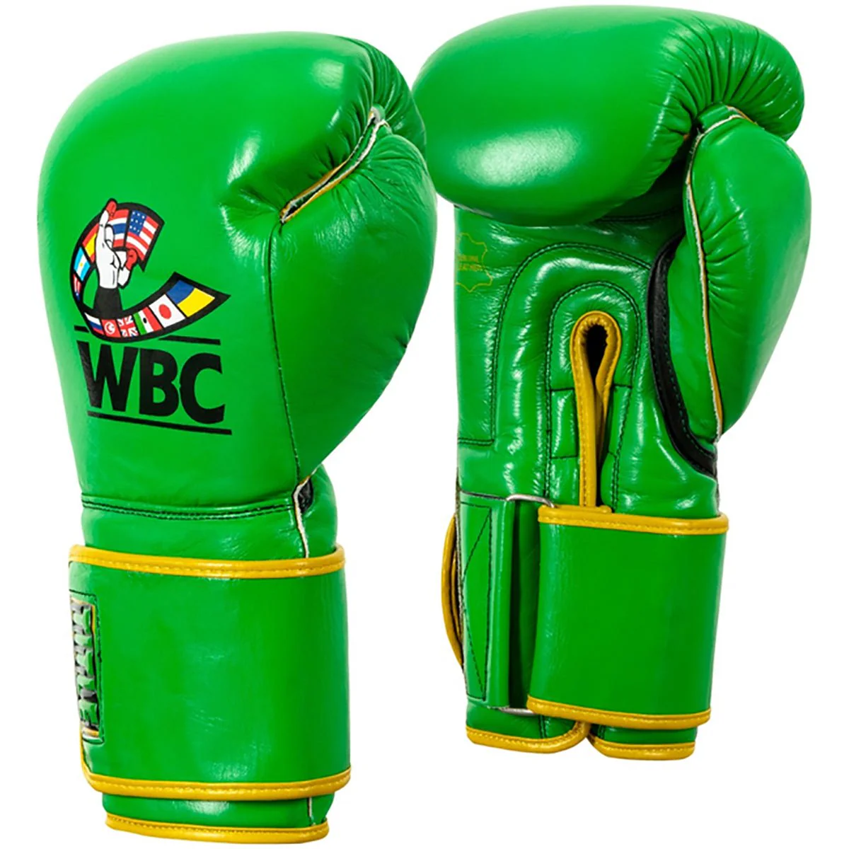Title Boxing WBC Hook and Loop Bag Gloves - Green/Black - Image 2