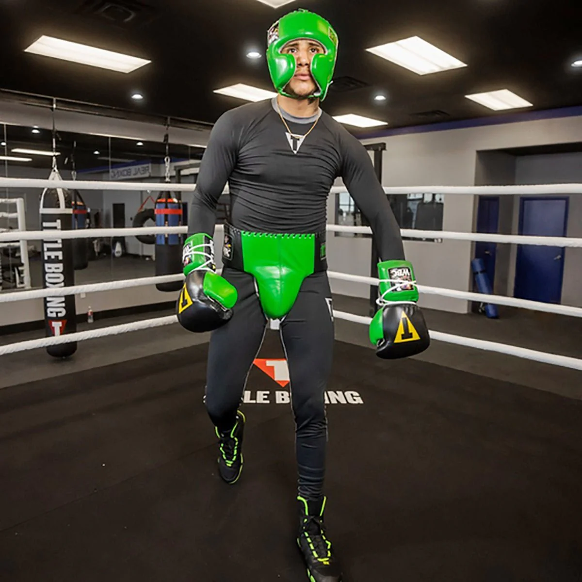 Title Boxing WBC Sparring Headgear - Green - Image 4