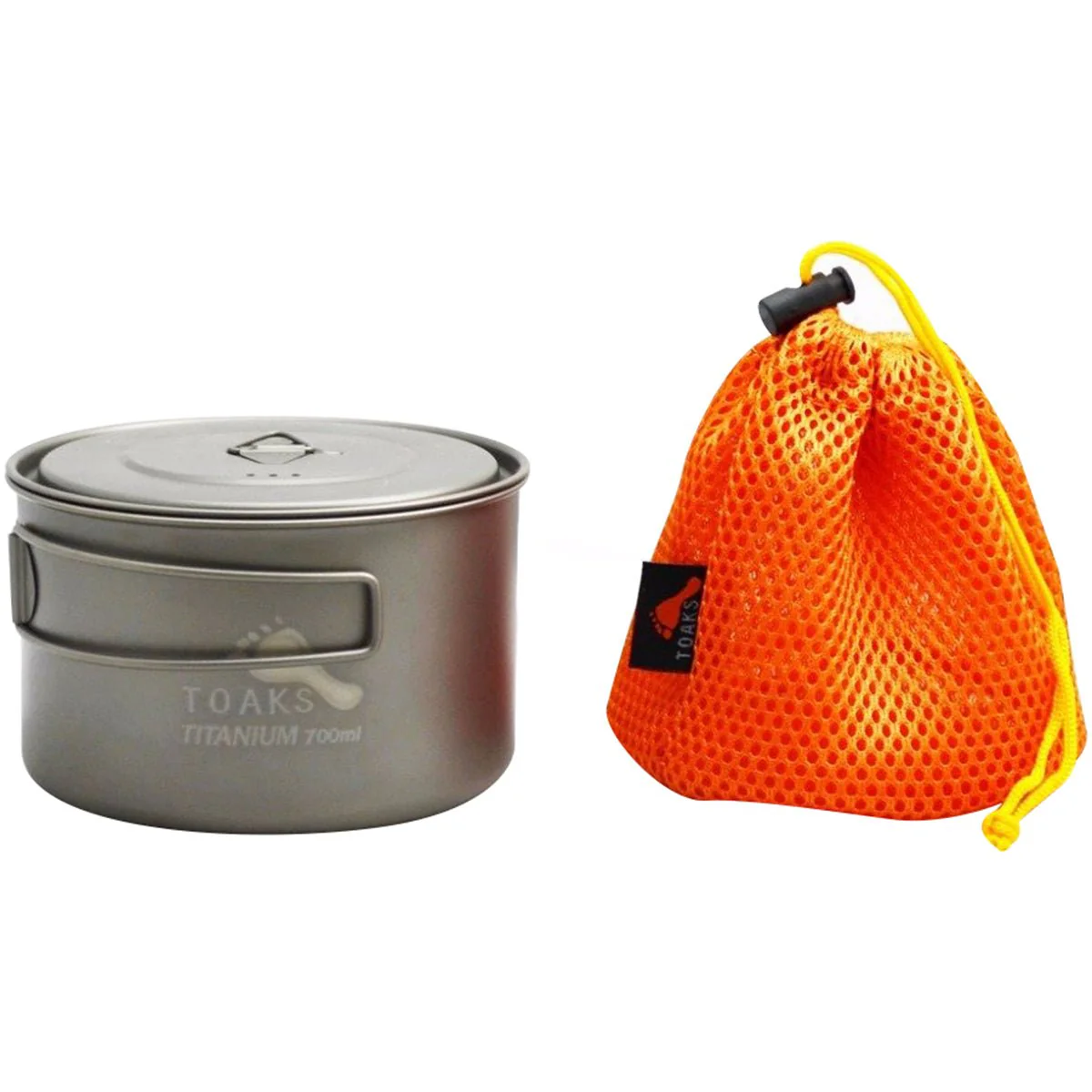 TOAKS Light Titanium 700ml Outdoor Camping Cook Pot POT-700-D115-L - Image 4