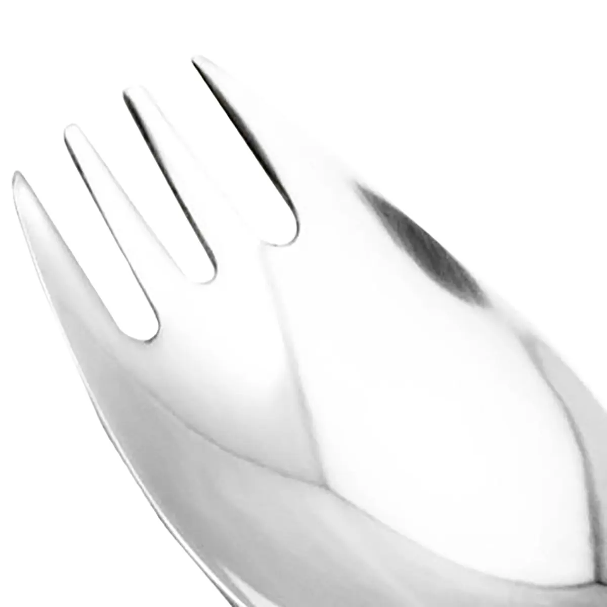 TOAKS Polished Narrow Head Titanium Camping Spork with Matte Handle - Image 4