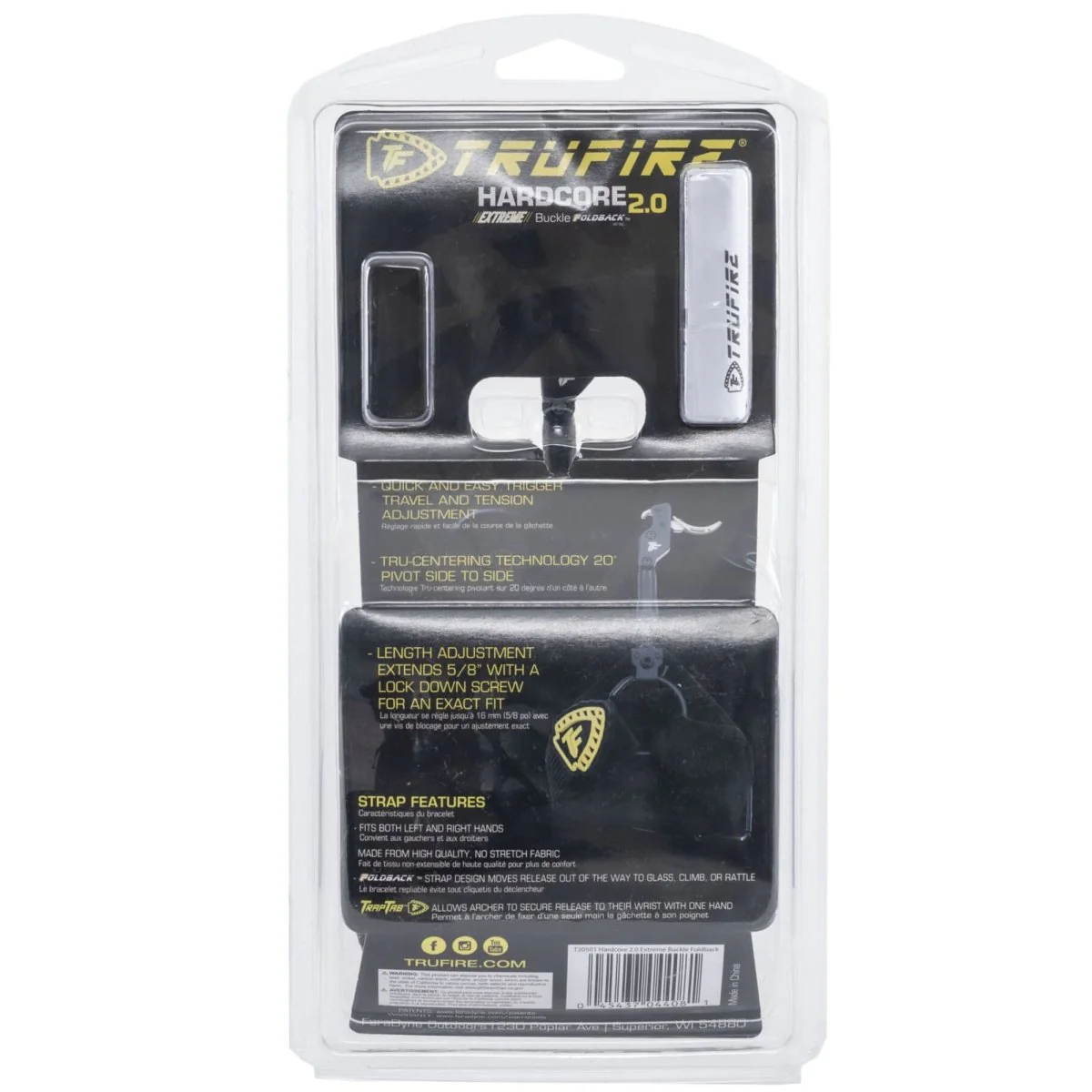 Trufire Hardcore 2.0 Extreme Buckle Foldback Release Aid - Black - Image 6