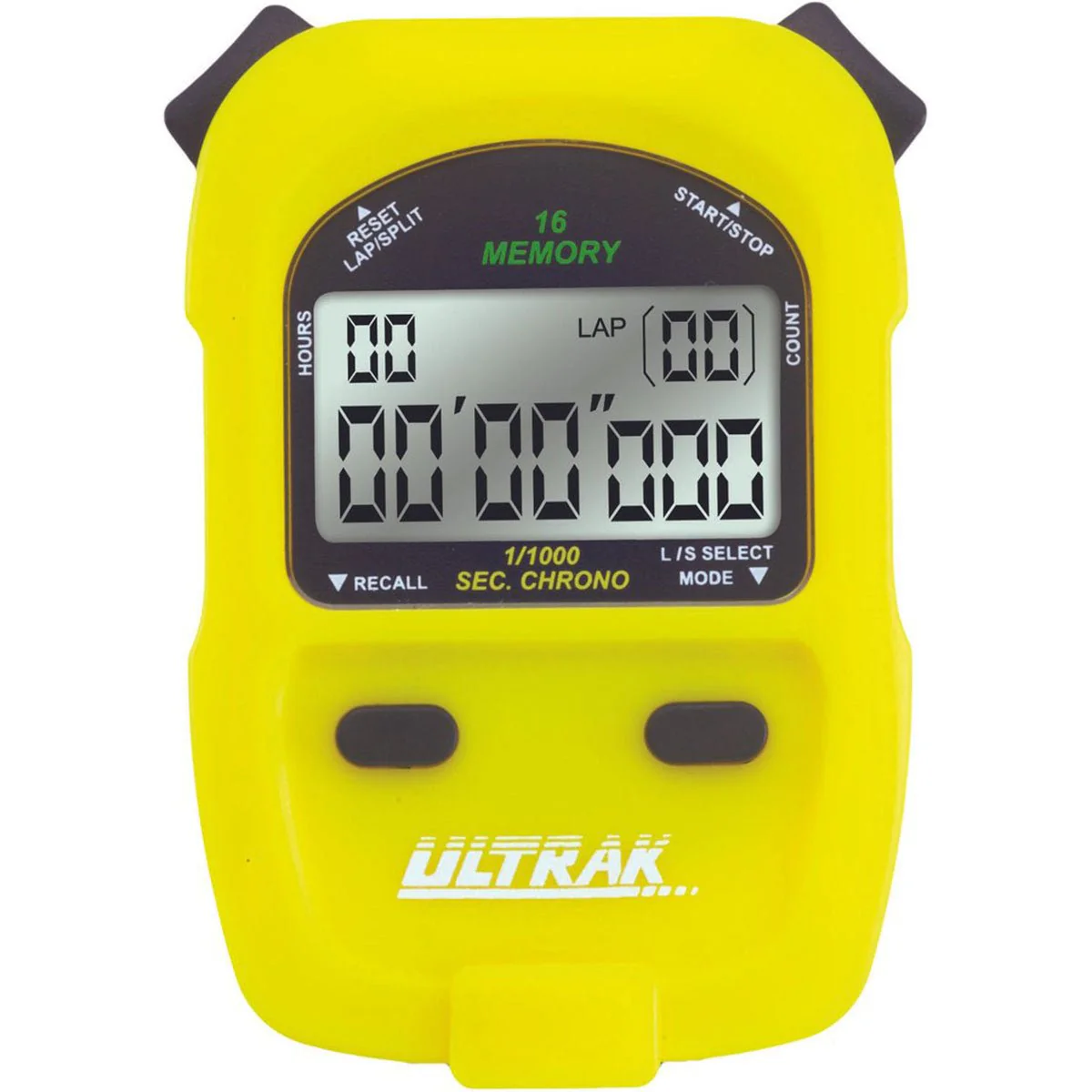 Ultrak 460 - 16 Lap or Cumulative Split Memory Stopwatch - Image 2