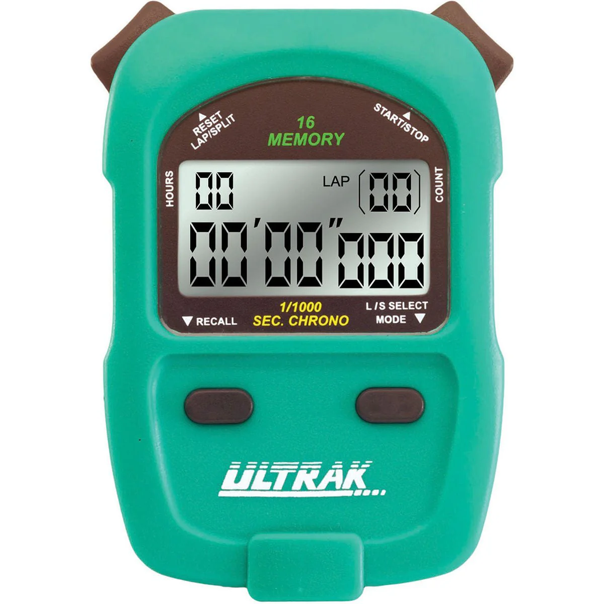 Ultrak 460 - 16 Lap or Cumulative Split Memory Stopwatch - Image 3
