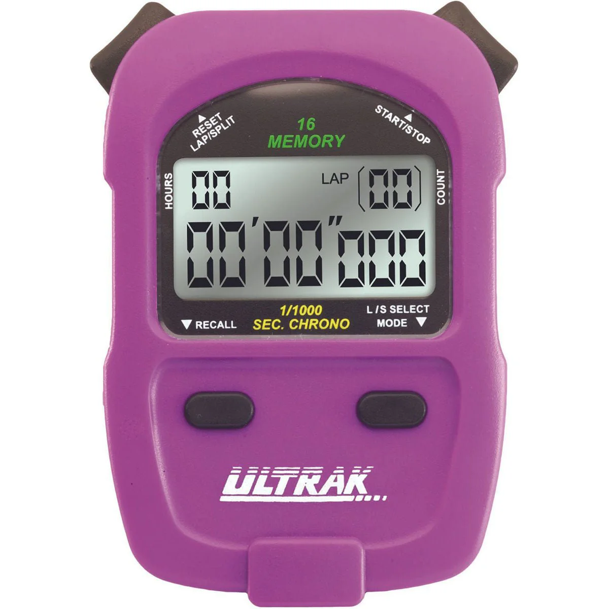 Ultrak 460 - 16 Lap or Cumulative Split Memory Stopwatch - Image 7
