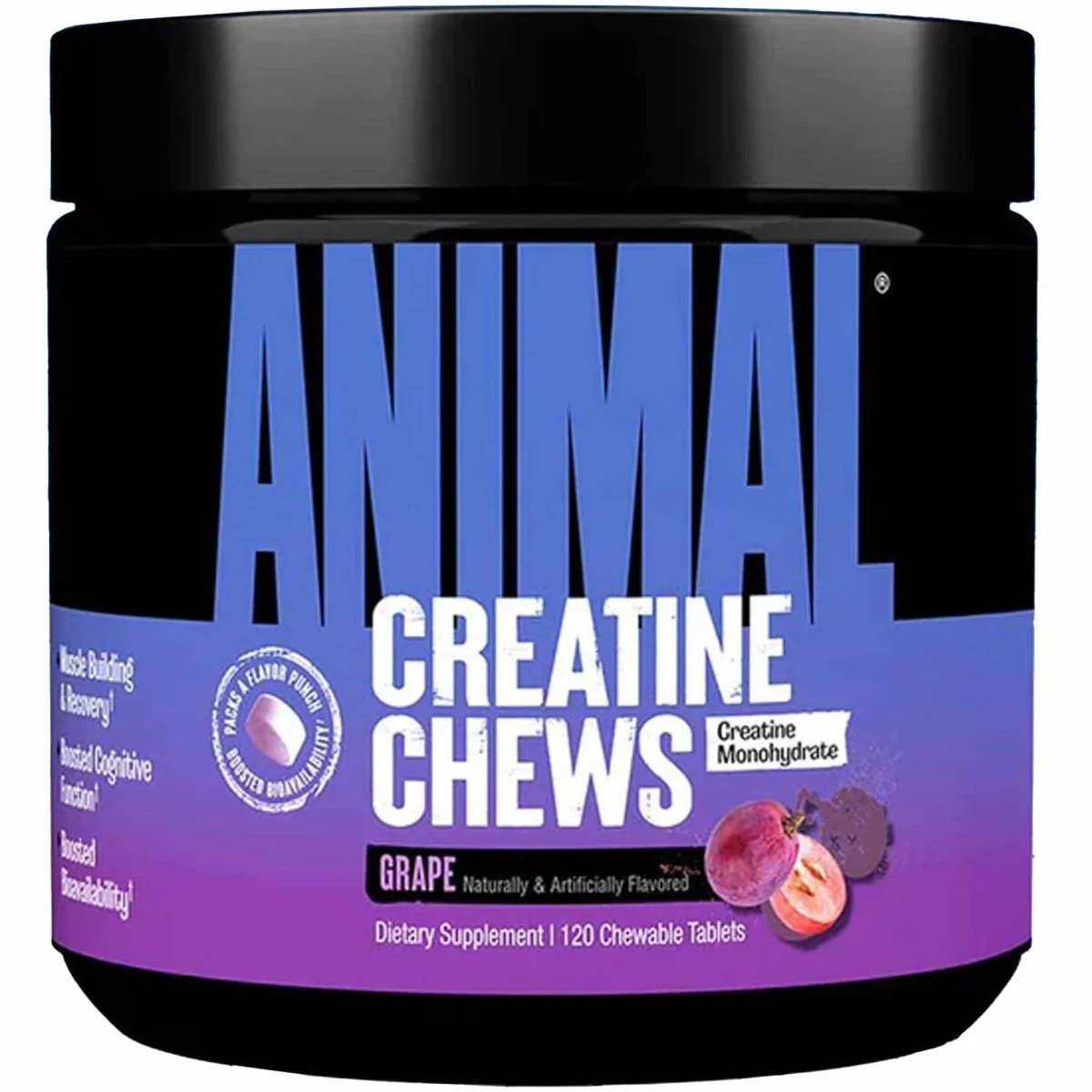 Universal Nutrition Animal Creatine Chews - 120 Tablets - Image 5