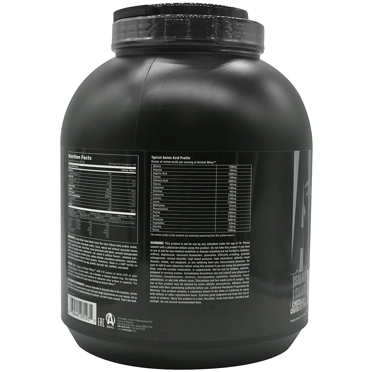 Universal Nutrition Animal Whey - 54 Servings - Chocolate Chocolate Chip - Image 3