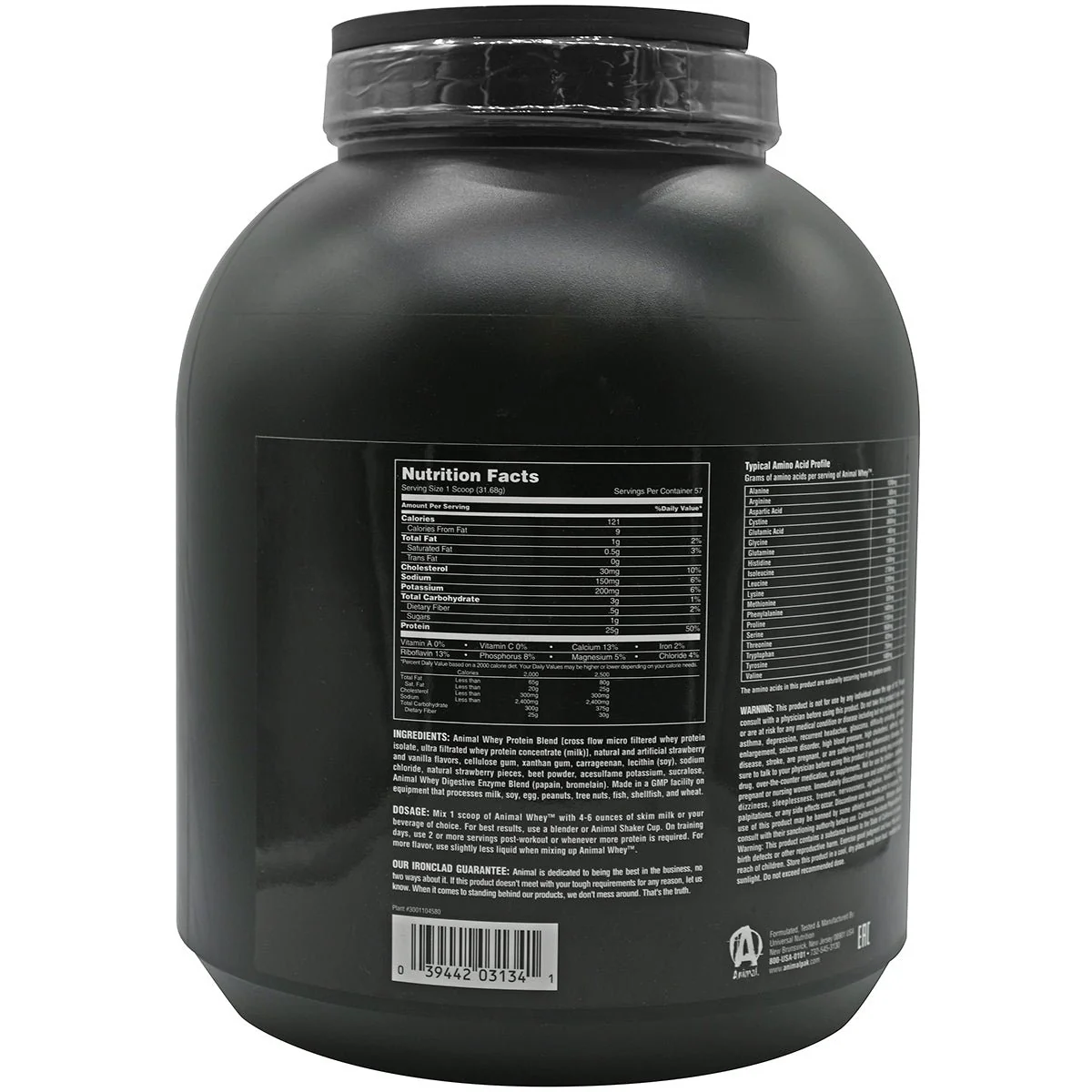 Universal Nutrition Animal Whey - 54 Servings - Strawberry - Image 2