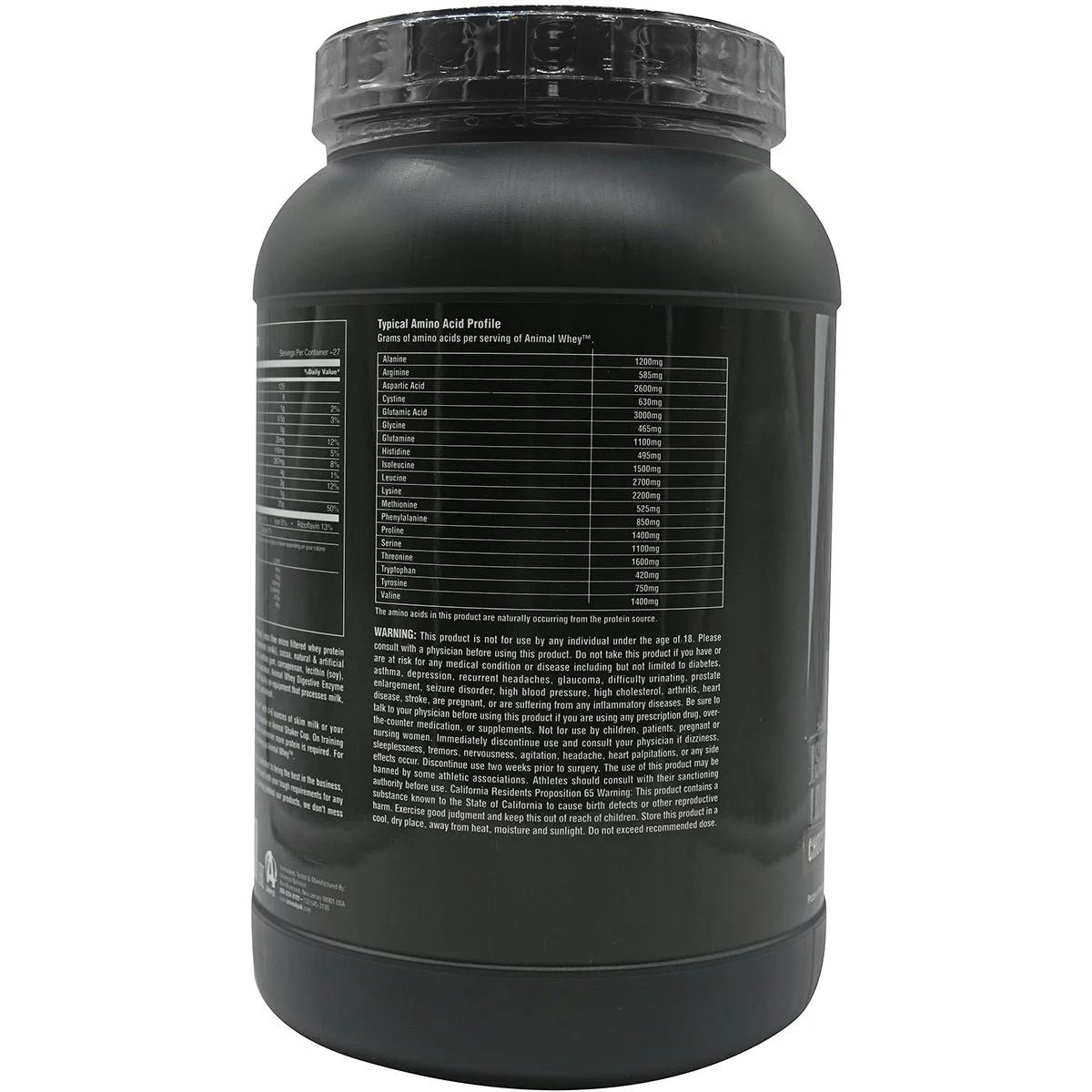 Universal Nutrition Animal Whey - About 27 Servings - Cookies & Cream - Image 3