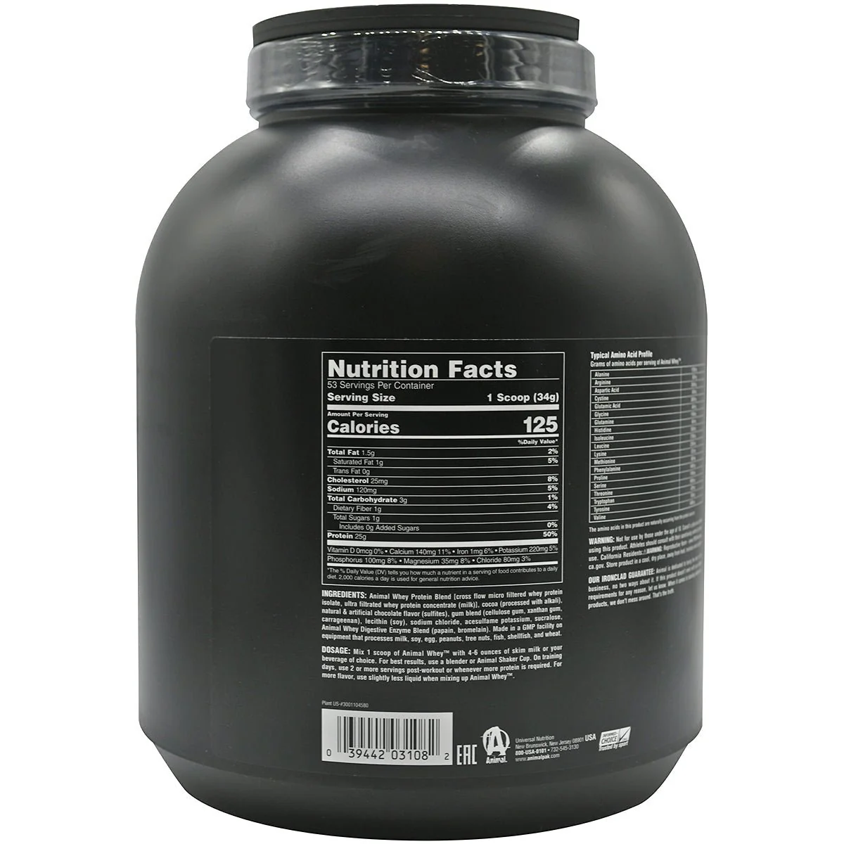 Universal Nutrition Animal Whey Dietary Supplement - 54 Servings - Image 14