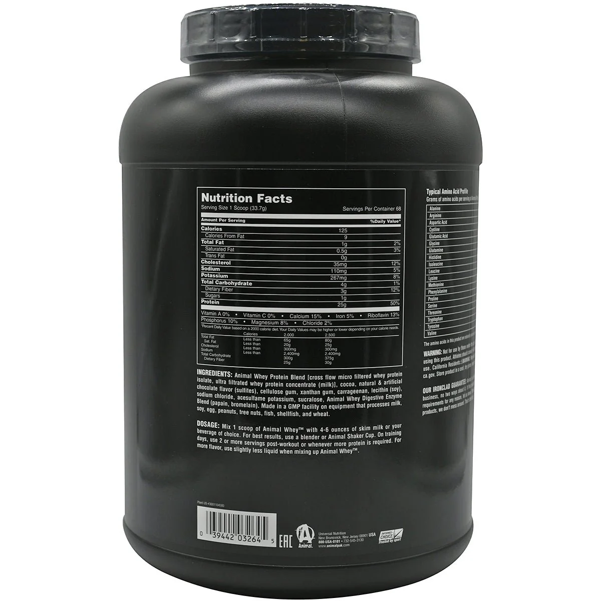 Universal Nutrition Animal Whey Dietary Supplement - 68 Servings - Image 2