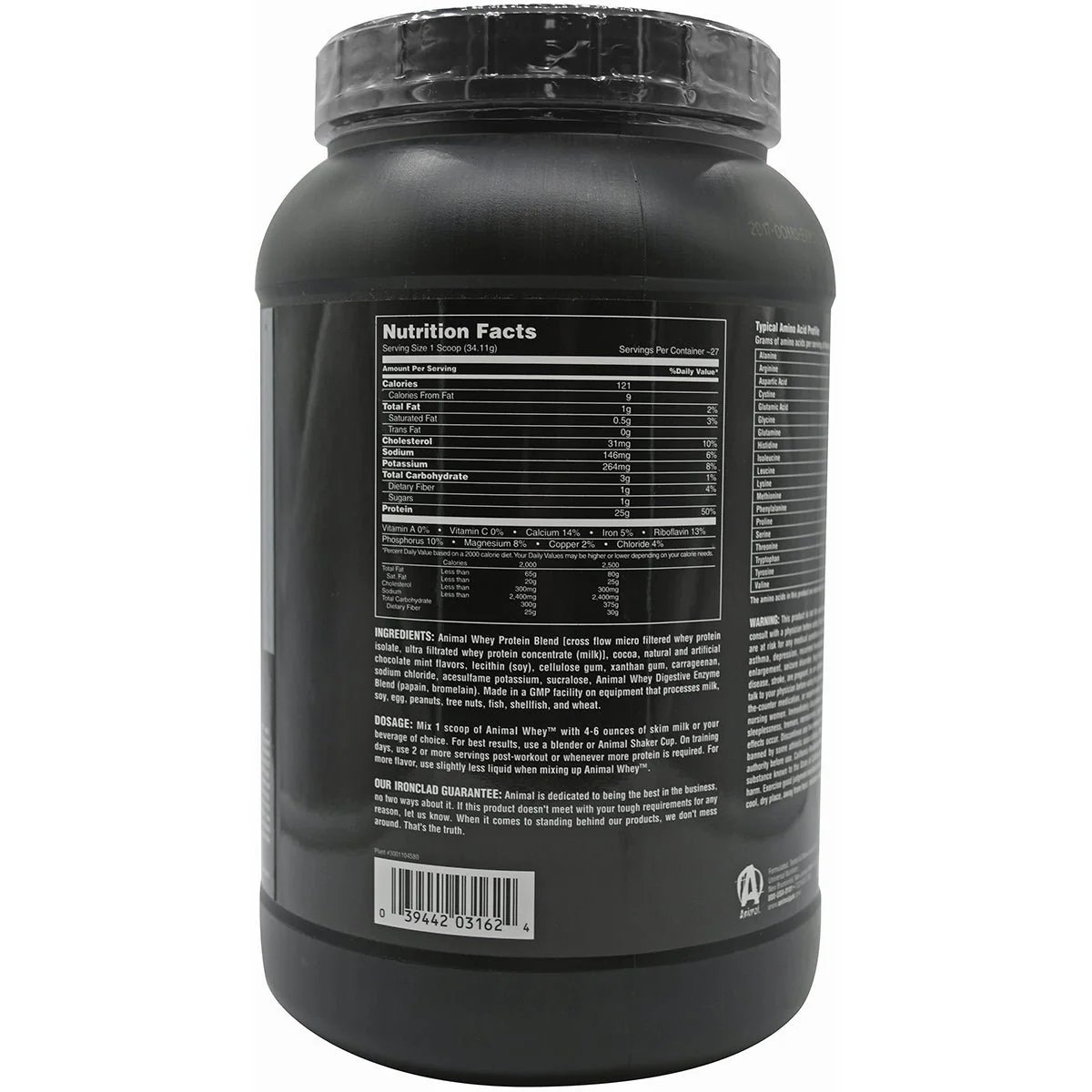 Universal Nutrition Animal Whey Dietary Supplement - About 27 Servings - Image 2