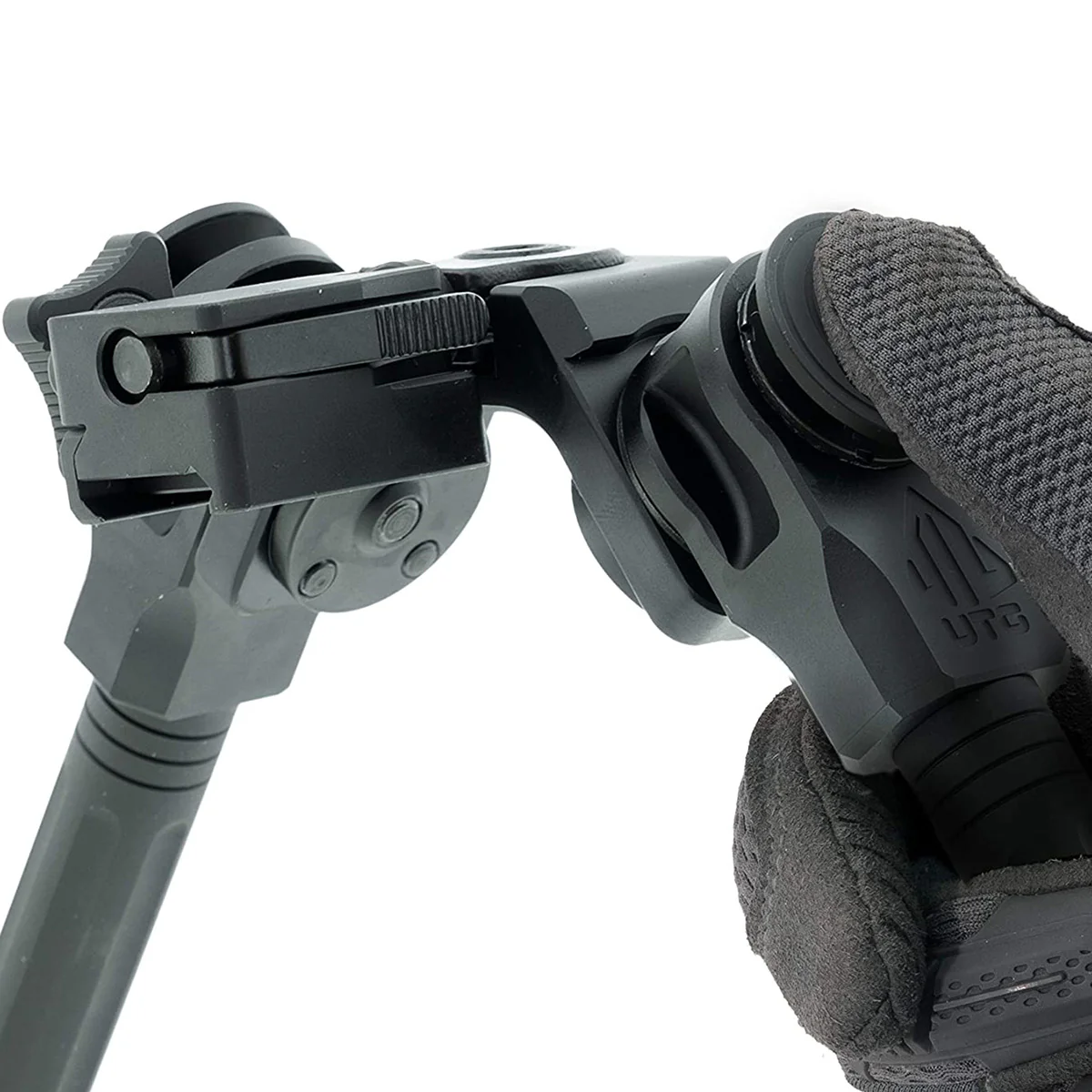 UTG 7" to 11" Center Height Picatinny Over Bore Bipod - Black - Image 2
