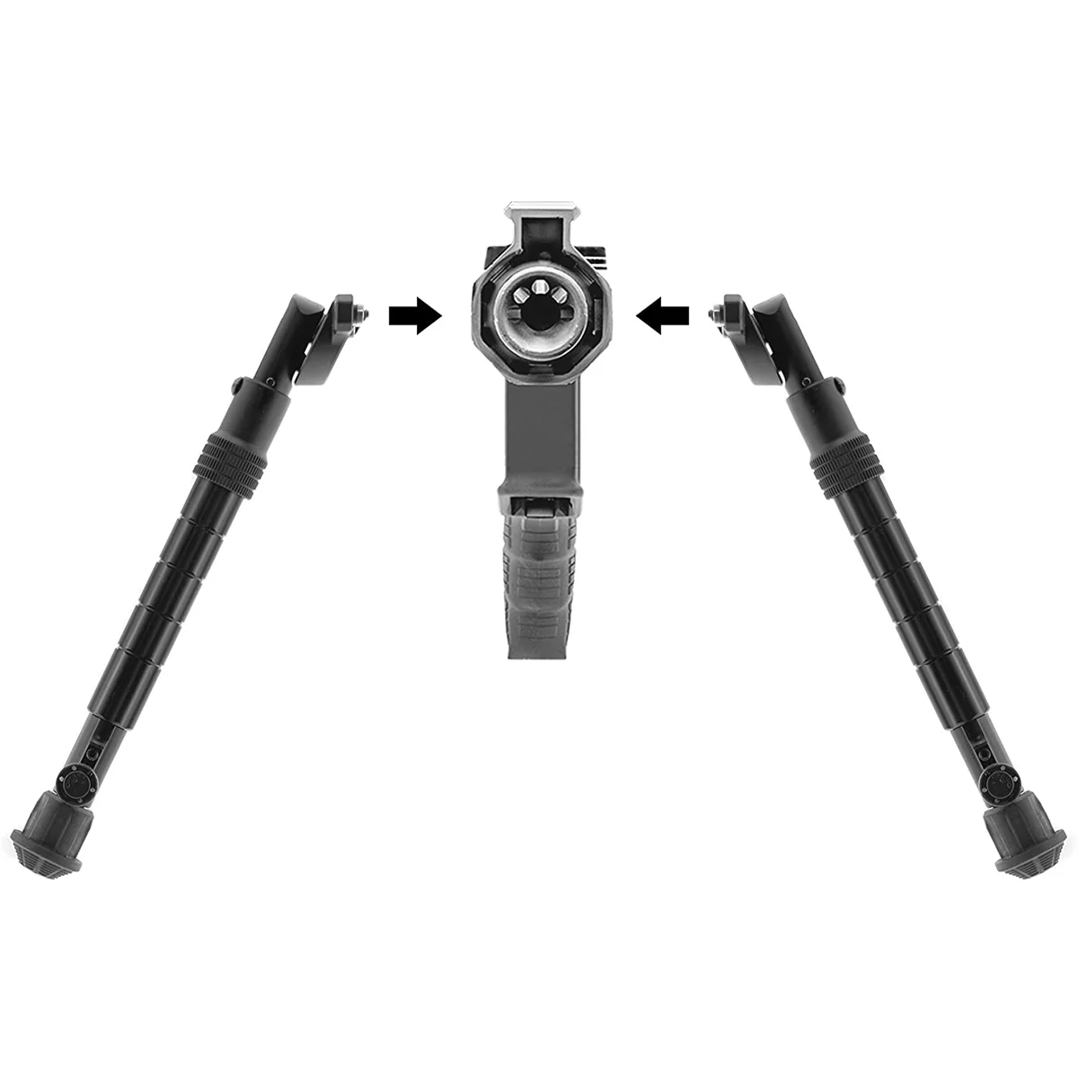 UTG Recon Flex M-LOK Bipod - Matte Black - Image 6