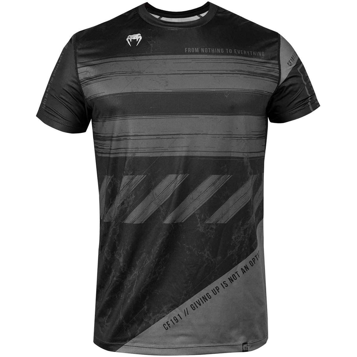 Venum AMRAP Dry Tech Short Sleeve T-Shirt - Black/Gray
