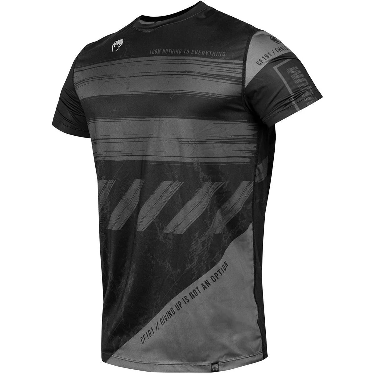 Venum AMRAP Dry Tech Short Sleeve T-Shirt - Black/Gray - Image 2