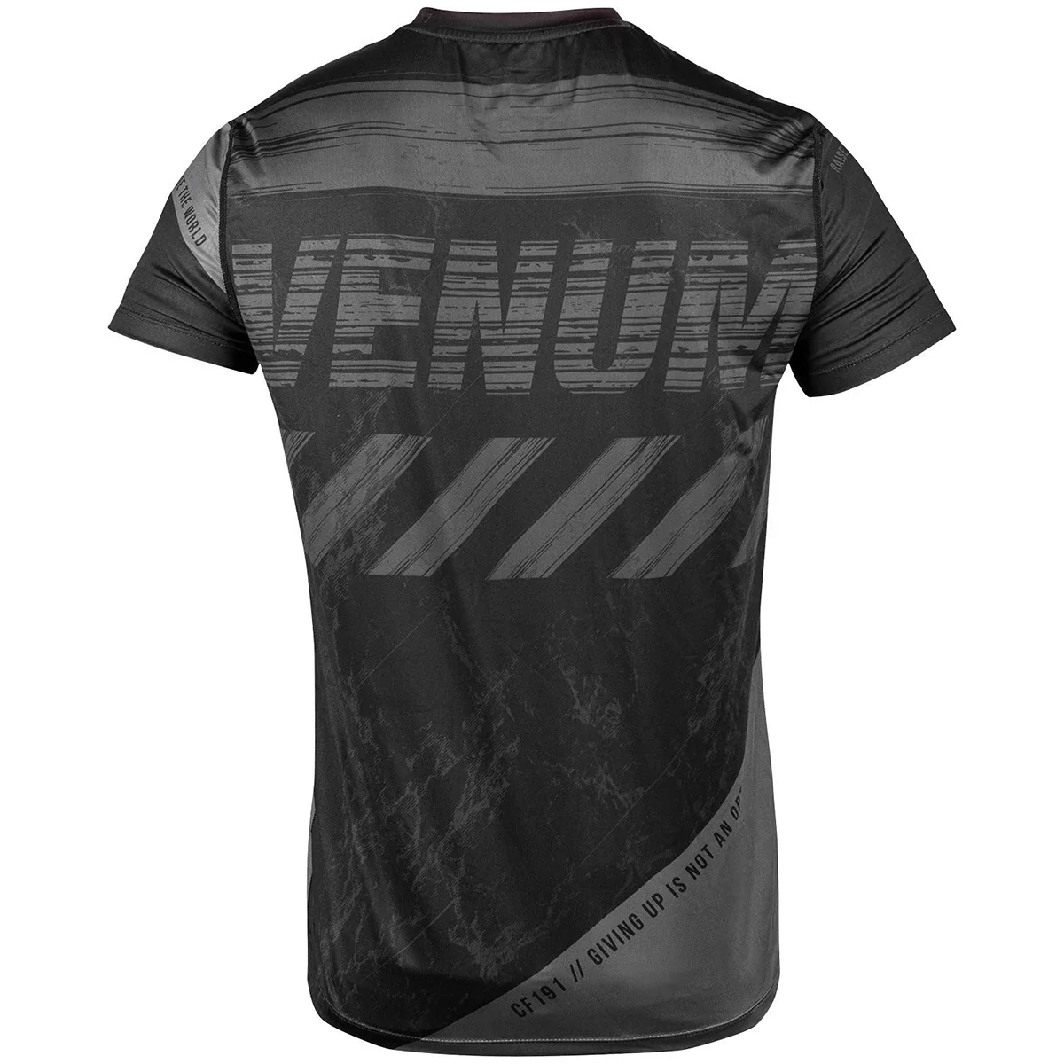 Venum AMRAP Dry Tech Short Sleeve T-Shirt - Black/Gray - Image 4