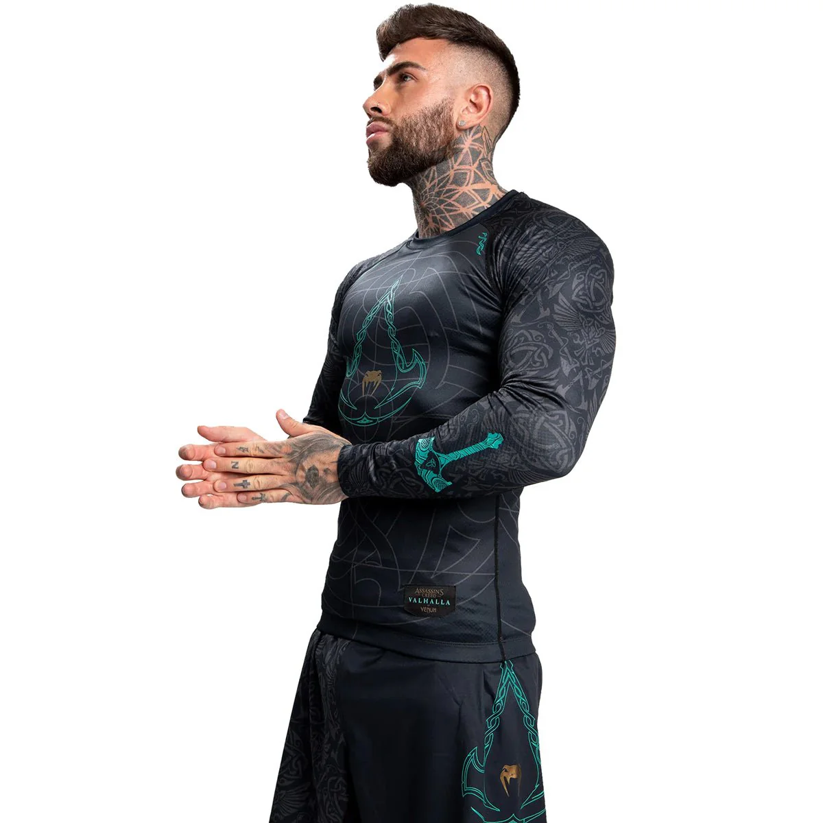 Venum Assassin's Creed Reloaded Long Sleeve Rashguard - Black - Image 3