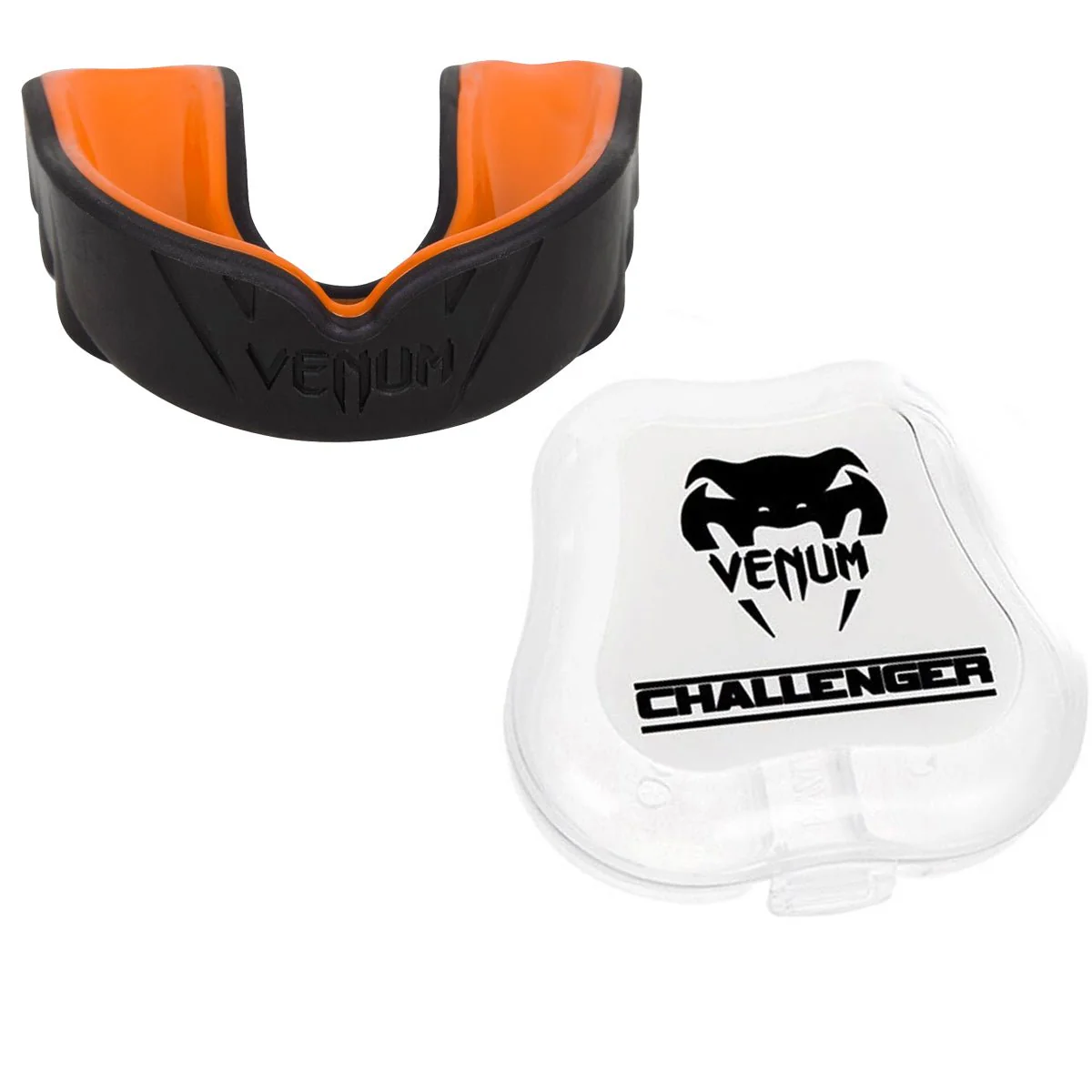 Venum Challenger Mouthguard - Black/Orange