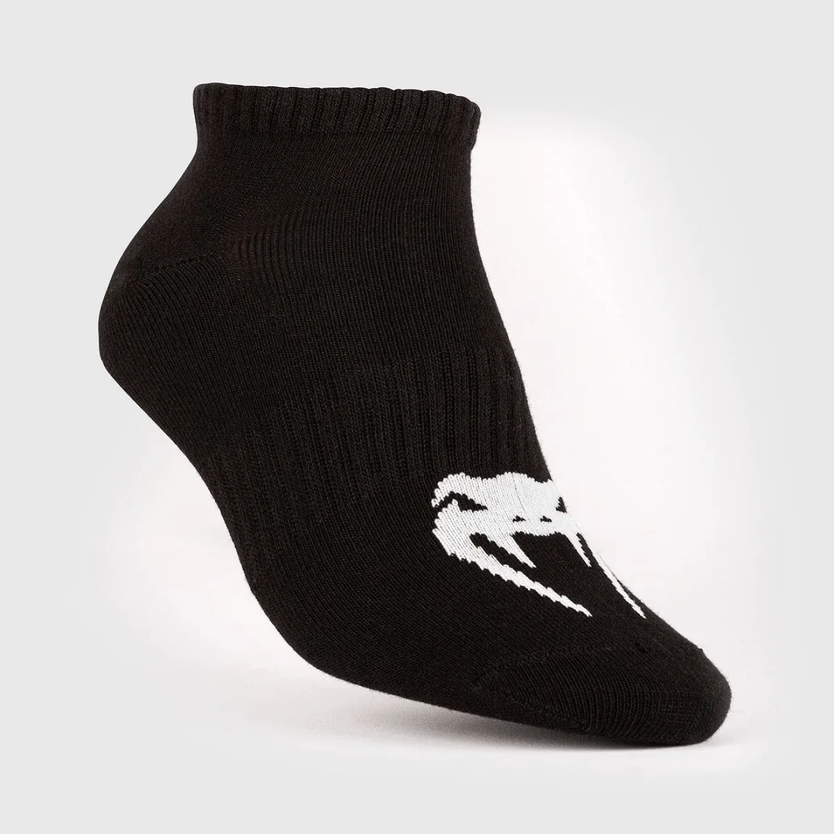 Venum Classic Footlet Socks 3-Pack - Black/White - Image 2