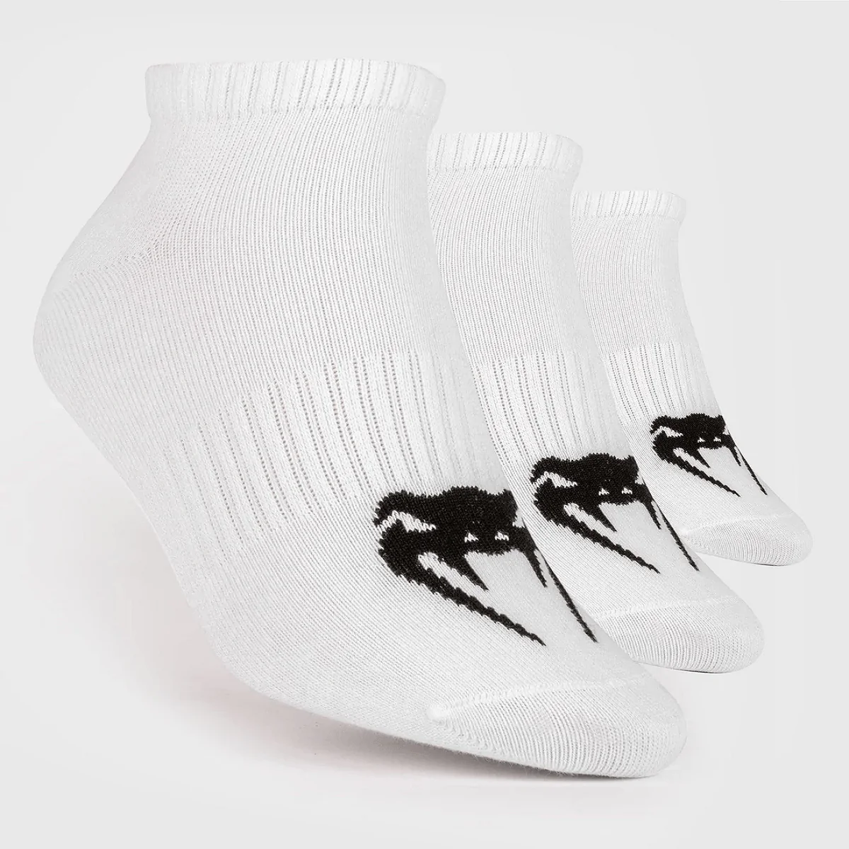 Venum Classic Footlet Socks 3-Pack - White/Black