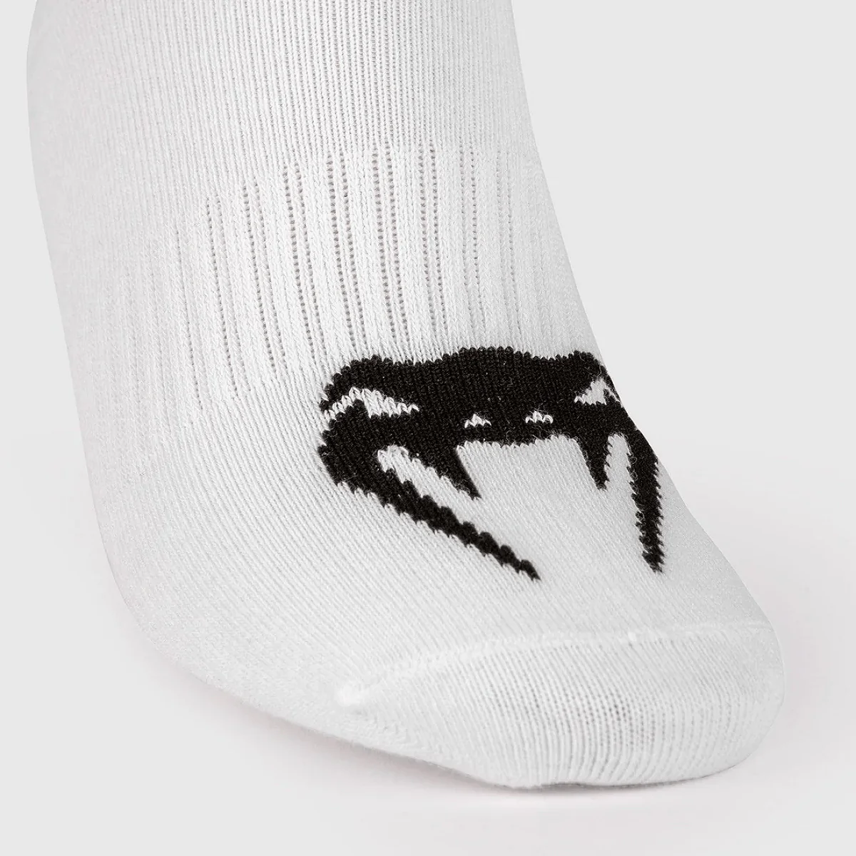 Venum Classic Footlet Socks 3-Pack - White/Black - Image 4