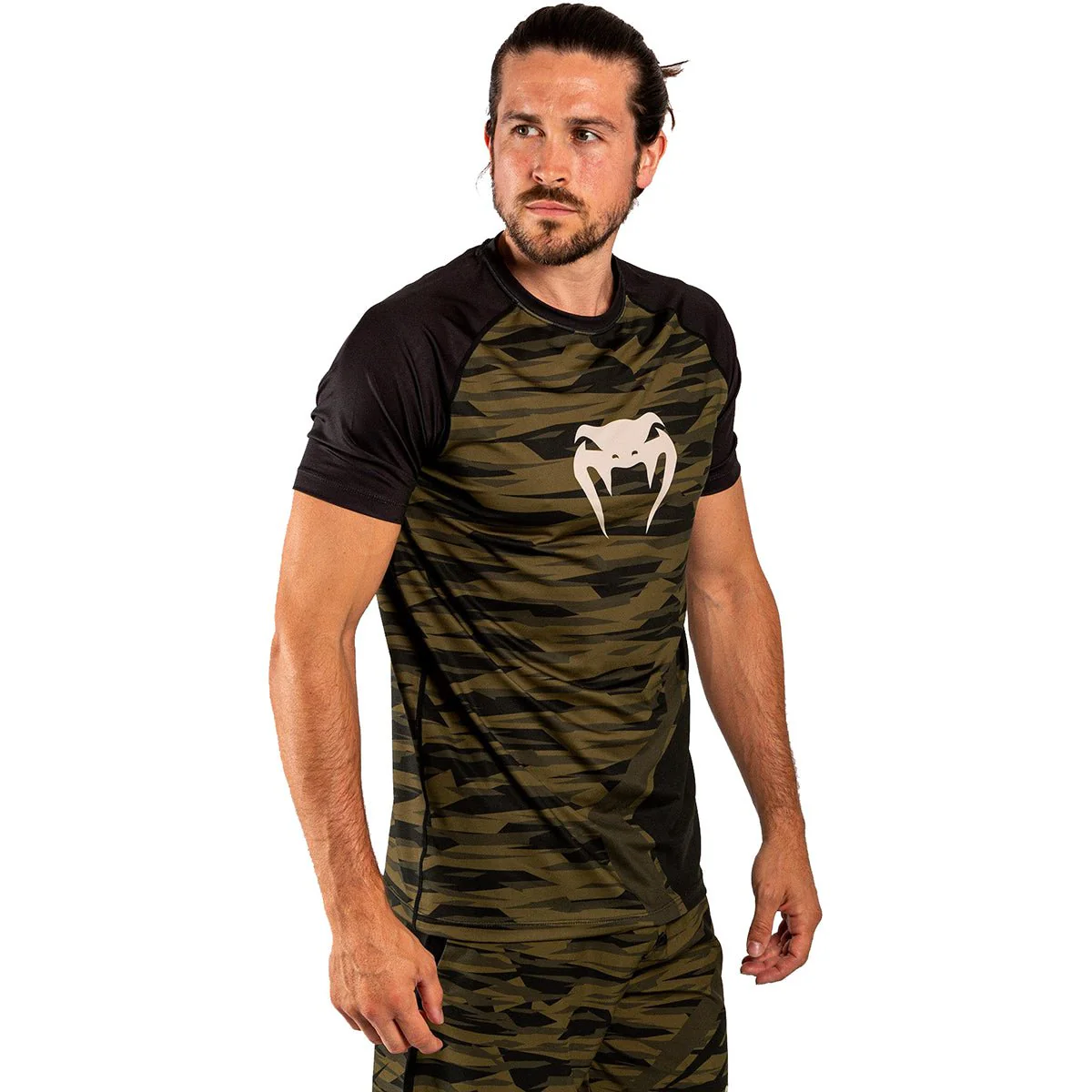 Venum Contender 5.0 Dry Tech T-Shirt - Khaki Camo - Image 4