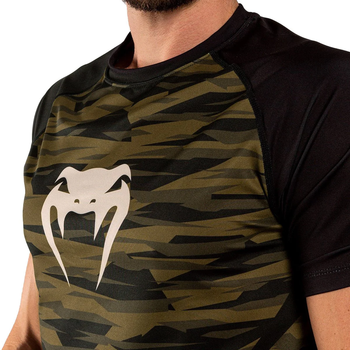 Venum Contender 5.0 Dry Tech T-Shirt - Khaki Camo - Image 6