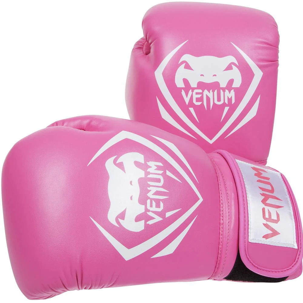 Venum Contender Hook and Loop Training Boxing Gloves - Pink - Image 4